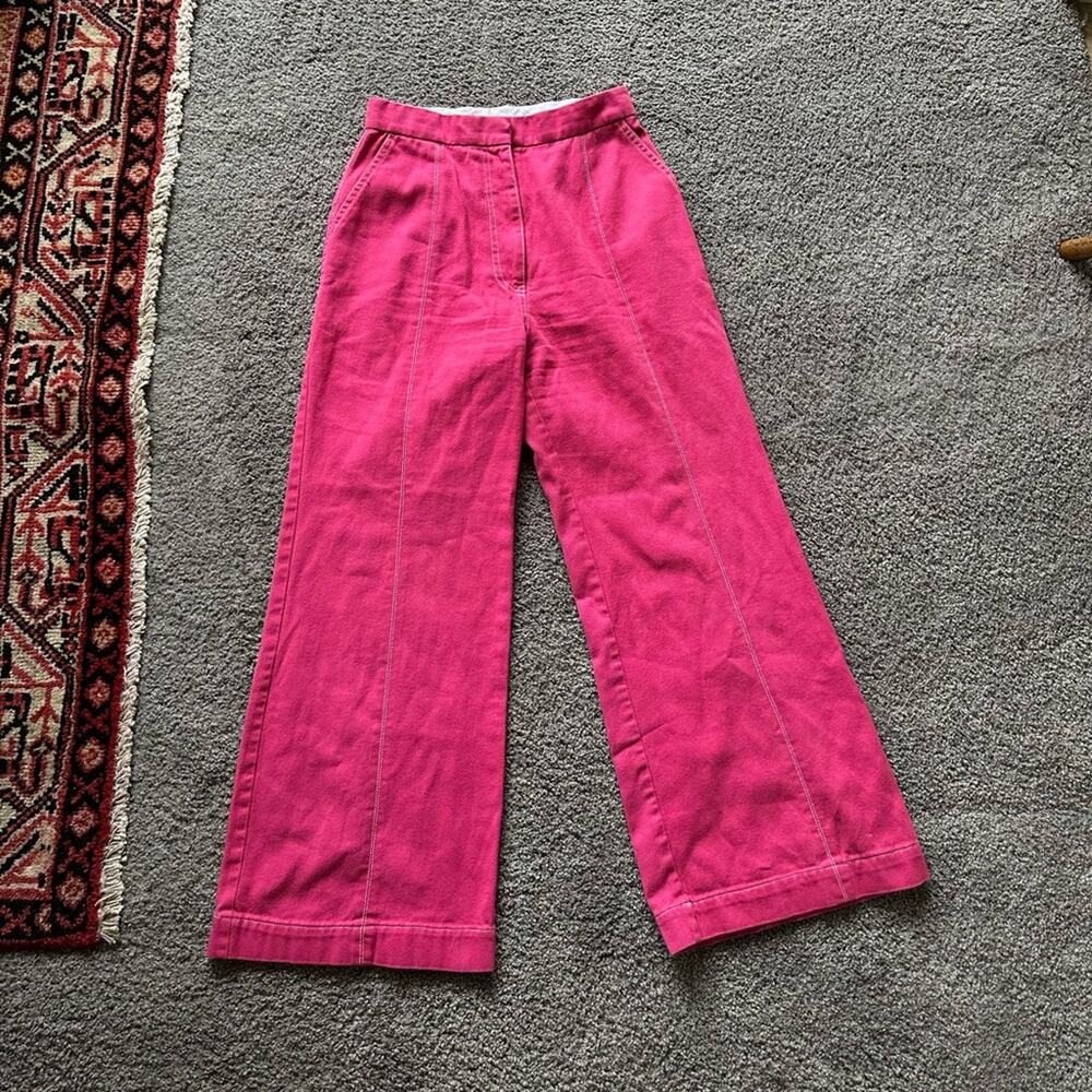 Thebe Magugu Pink Wide Leg Pants